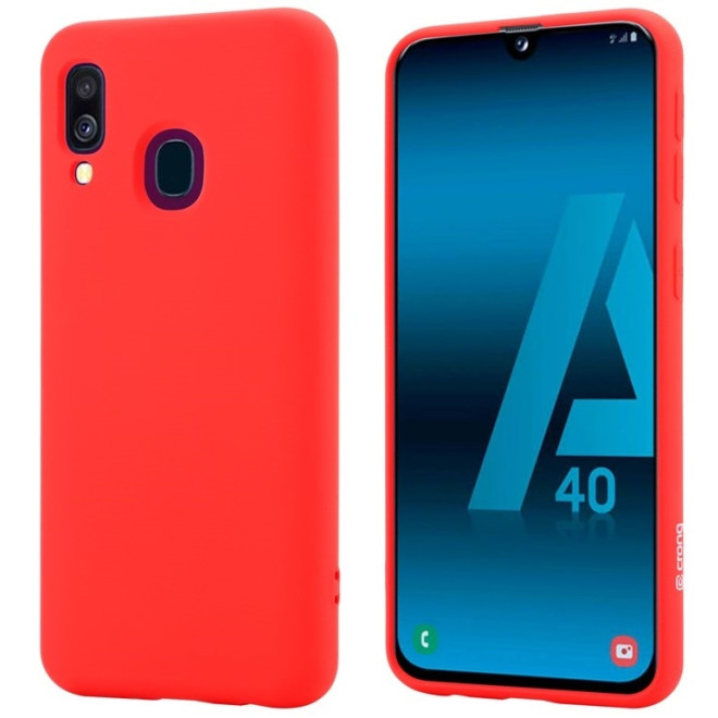 Crong Color Θήκη Premium Σιλικόνης Samsung Galaxy A40 - Red 