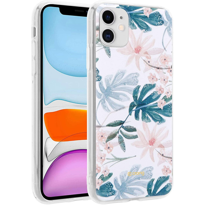 Crong Flower Θήκη Σιλικόνης Apple iPhone 11 - Pattern 01