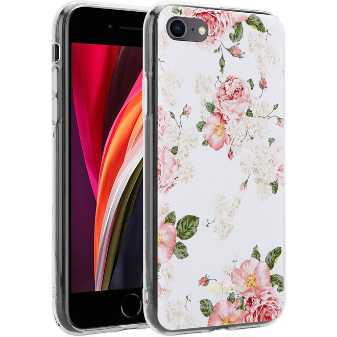 Crong Flower Θήκη Σιλικόνης Apple iPhone SE 2022 / 2020 / 8 / 7 - Pattern 02 