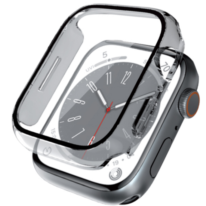 Crong Hybrid Watch Case - Θήκη με Tempered Glass Apple Watch SE/6/5/4 40mm - Clear
