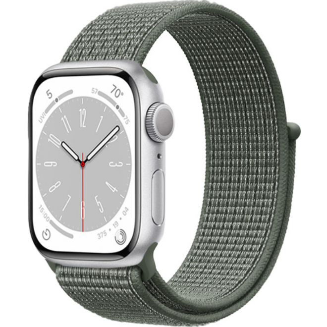 Crong Nylon Λουράκι Apple Watch Ultra2/Ultra1/SE/10/9/8/7/6/5/4 (49/46/45/44mm) - Military Green