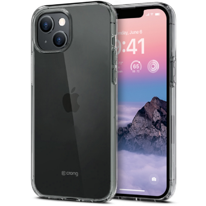 Crong Slim Διάφανη Θήκη Σιλικόνης Apple iPhone 14 Plus - 0.8mm - Clear