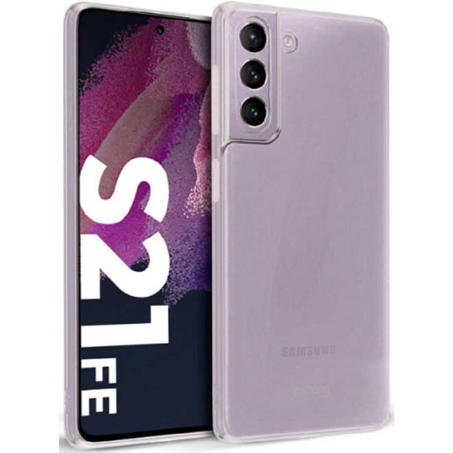 Crong Slim Διάφανη Θήκη Σιλικόνης Samsung Galaxy S21 FE 5G - 0.8mm - Transparent