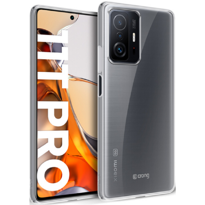 Crong Slim Διάφανη Θήκη Σιλικόνης Xiaomi 11T Pro - 0.8mm - Transparent