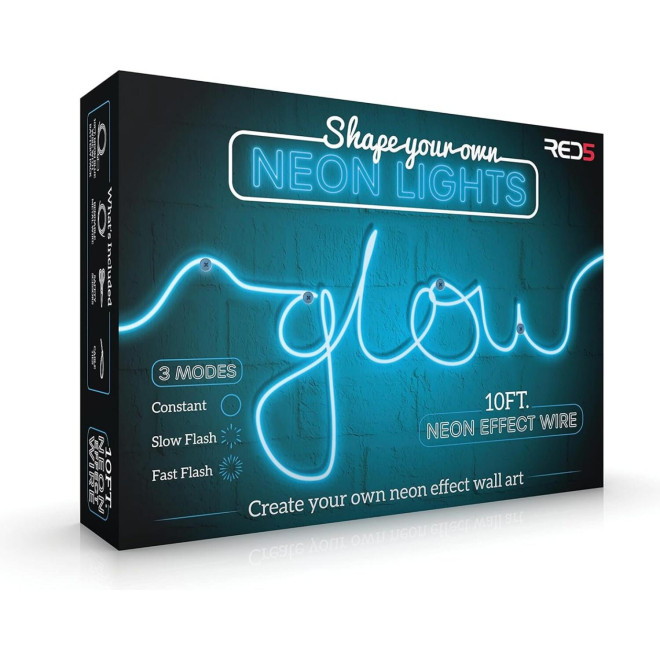 Διακοσμητικό Φωτιστικό The Source RED5 Shape Your Own Neon Lights Νέον Flex Σύρμα 3 Μέτρα Blue Neon