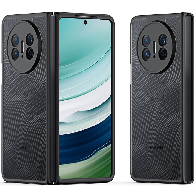 DuxDucis Aimo Series - Premium Ημιδιάφανη Σκληρή Θήκη - Huawei Mate X5 - Black