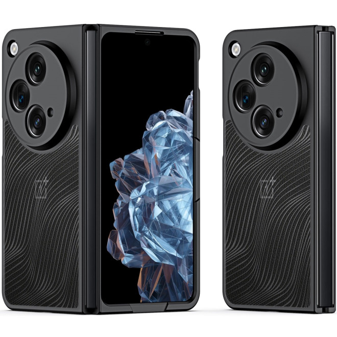 DuxDucis Aimo Series - Premium Ημιδιάφανη Σκληρή Θήκη - OnePlus Open / Oppo Find N3 - Black