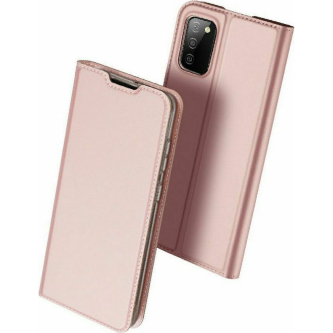 Duxducis SkinPro Θήκη Πορτοφόλι Samsung Galaxy A02s - Rose Gold