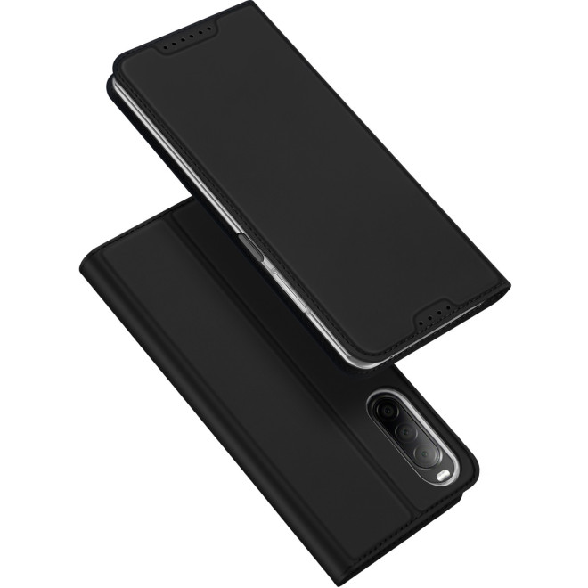 Duxducis SkinPro Θήκη Πορτοφόλι Sony Xperia 10 V - Black