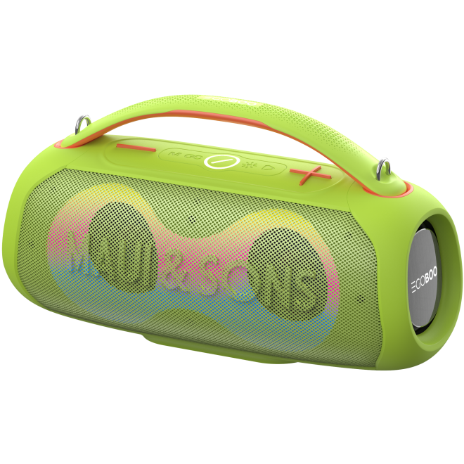 Egoboo X Maui and Sons BT Led Speaker Vibes - Ασύρματο Φορητό Ηχείο Bluetooth με Φωτισμό LED - Green