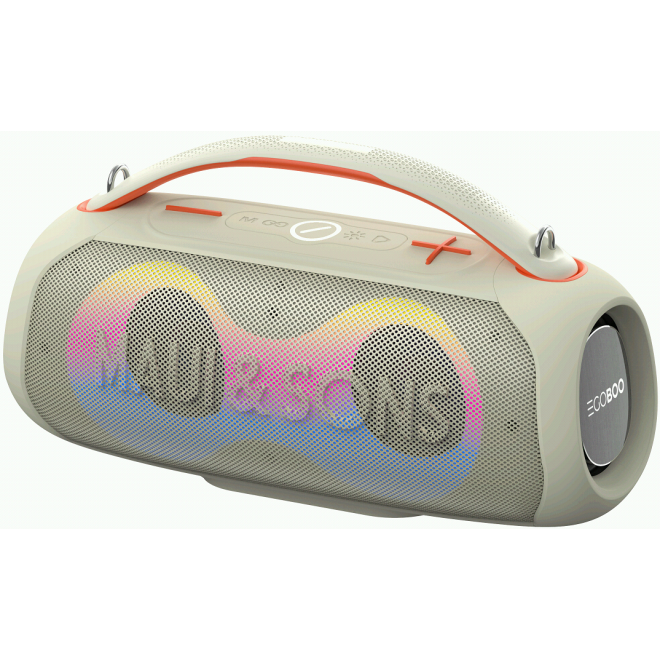 Egoboo X Maui and Sons BT Led Speaker Vibes - Ασύρματο Φορητό Ηχείο Bluetooth με Φωτισμό LED - Sand