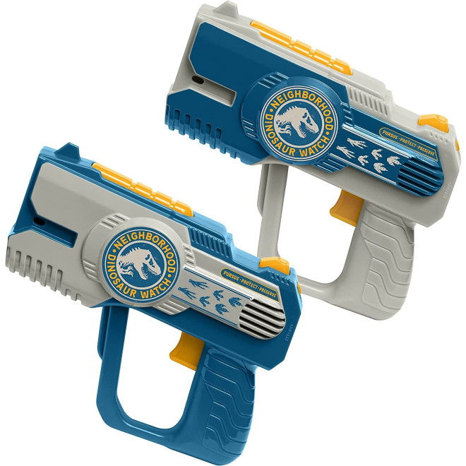 eKids Jurassic World 2 Laser Tag Blasters - Σετ με 2 Πιστόλια Λέιζερ / Παιχνίδι με Φωτισμό και Δόνηση - Εμβέλεια 30m