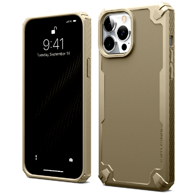 Elago Armor Case - Ανθεκτική Θήκη Σιλικόνης Apple iPhone 14 Pro Max - Military Sand