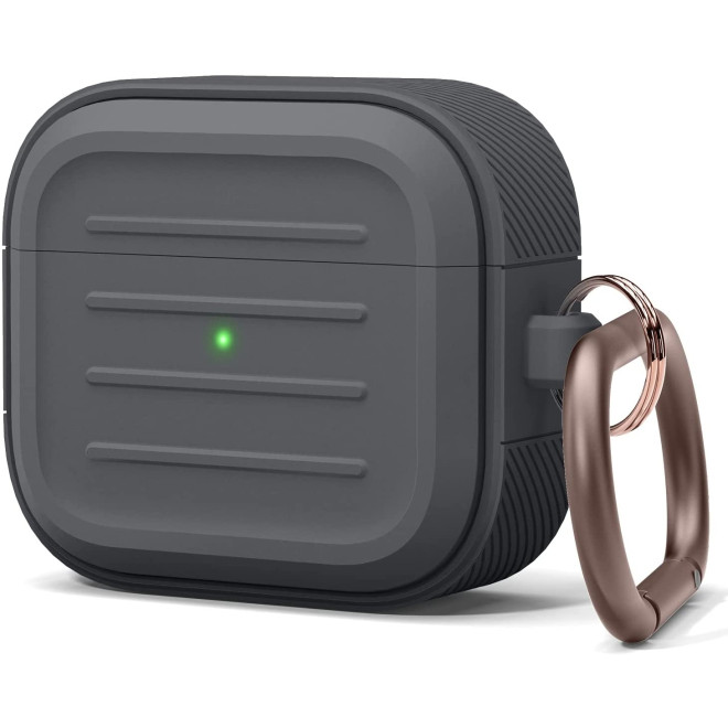 Elago Armor Hang Case - Θήκη Σιλικόνης για AirPods 3rd Gen - Dark Gray