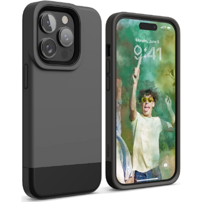 Elago Glide - Ανθεκτική Θήκη Apple iPhone 14 Pro Max - Dark Grey / Black