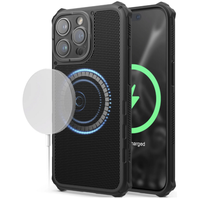 Elago Magnetic Armor - Ανθεκτική MagSafe Θήκη Σιλικόνης - Apple iPhone 15 Pro Max - Black