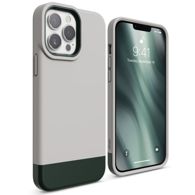 Elago Θήκη Glide - Apple iPhone 13 Pro Max - Stone / Dark Green