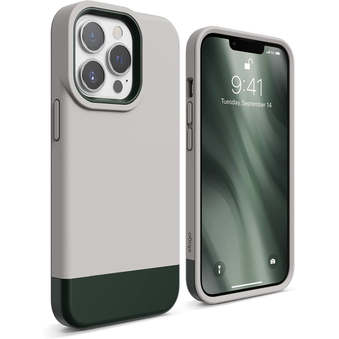 Elago Θήκη Glide - Apple iPhone 13 Pro - Stone / Dark Green