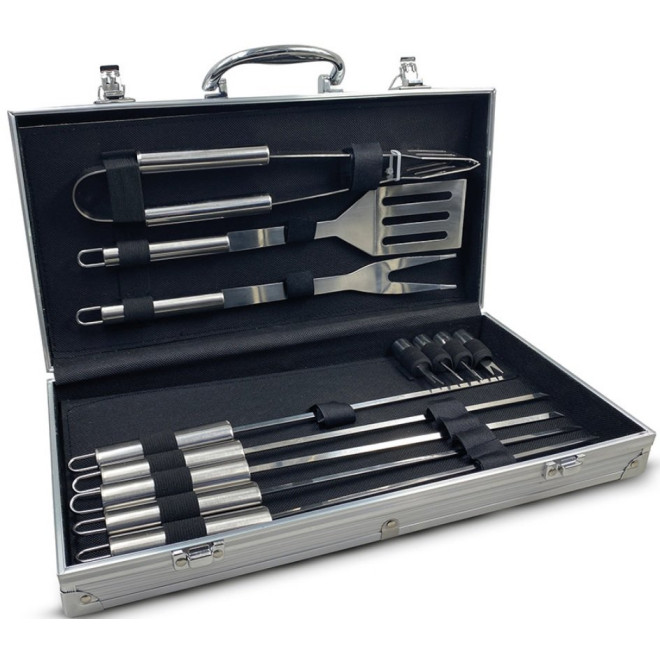 Εργαλεία BBQ The Source InGenious BBQ Tool Set με 13 Εργαλεία Μπάρμπεκιου από Ανοξείδωτο Ατσάλι