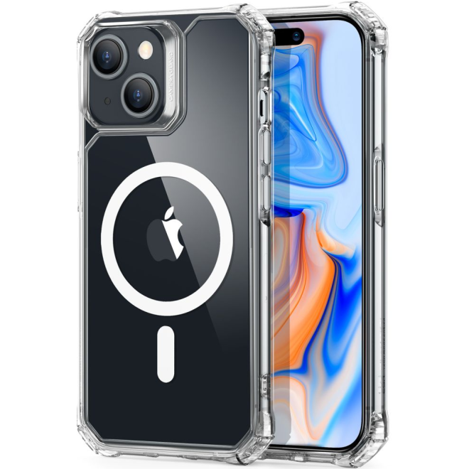 ESR Air Armor HaloLock - Διάφανη Ανθεκτική MagSafe Θήκη Apple iPhone 15 Plus - Clear