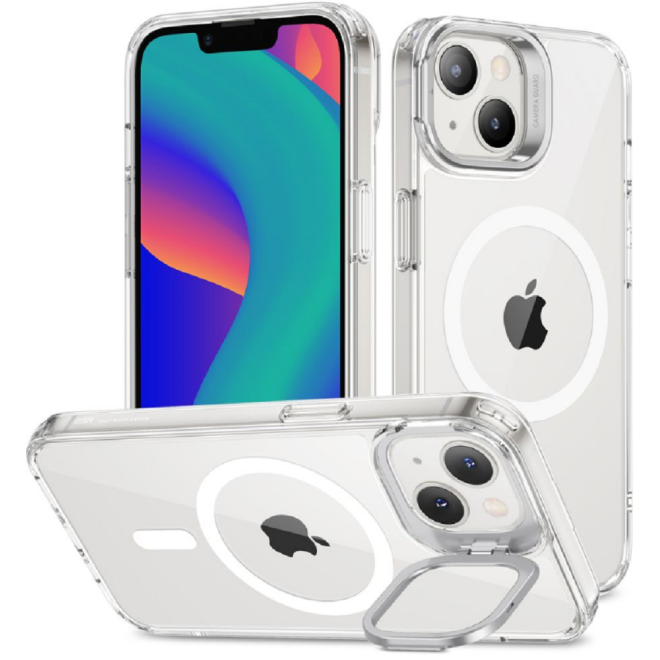ESR Classic Kickstand Hybrid HaloLock - Διάφανη Ανθεκτική MagSafe Θήκη Apple iPhone 14 Plus - Clear