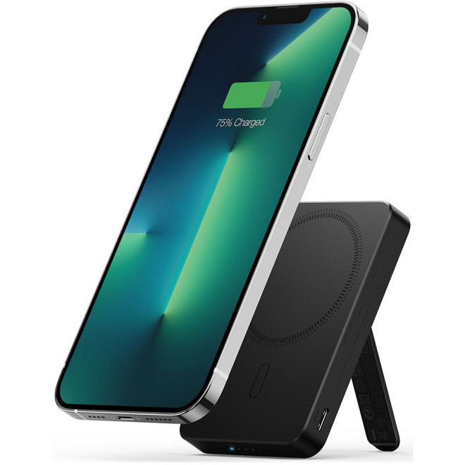 ESR HaloLock Kickstand Wireless PowerBank με 1 x Type-C - 20W - 10.000mAh / Βάση Ασύρματης Φόρτισης MagSafe 7.5W - Black