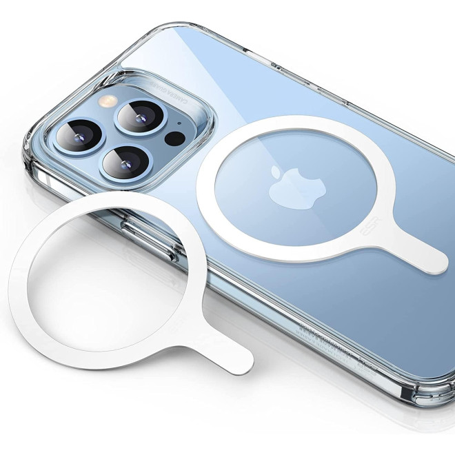 ESR HaloLock MagSafe Universal Magnetic Ring 360 - Αυτοκόλλητος Μαγνητικός Δακτύλιος MagSafe για iPhone & Samsung - 2 Τεμάχια - White