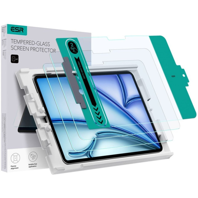 ESR Tempered Glass - Αντιχαρακτικό Προστατευτικό Γυαλί Οθόνης Apple iPad Air 7 2025 11" / Air 6 2024 11" - 2 Τεμάχια - Clear