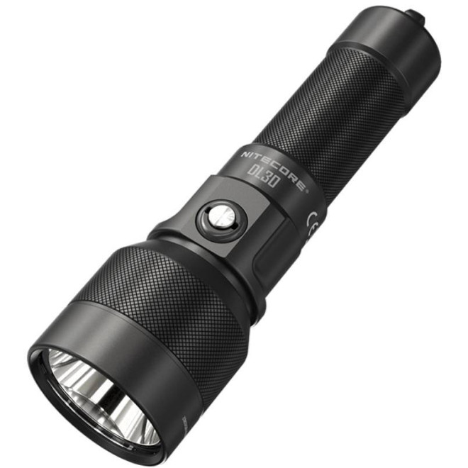 Φακός Nitecore DL30 Υποβρύχιος 100m για Καταδύσεις / Επαναφορτιζόμενος 1100 Lumens Μπαταρία 5300 mAh IP68 Black