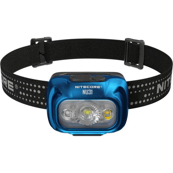 Φακός Nitecore NU31 Headlamp Κεφαλής LED Αδιάβροχος Επαναφορτιζόμενος 550 Lumens Μπαταρία 1.800 mAh Chill Blue