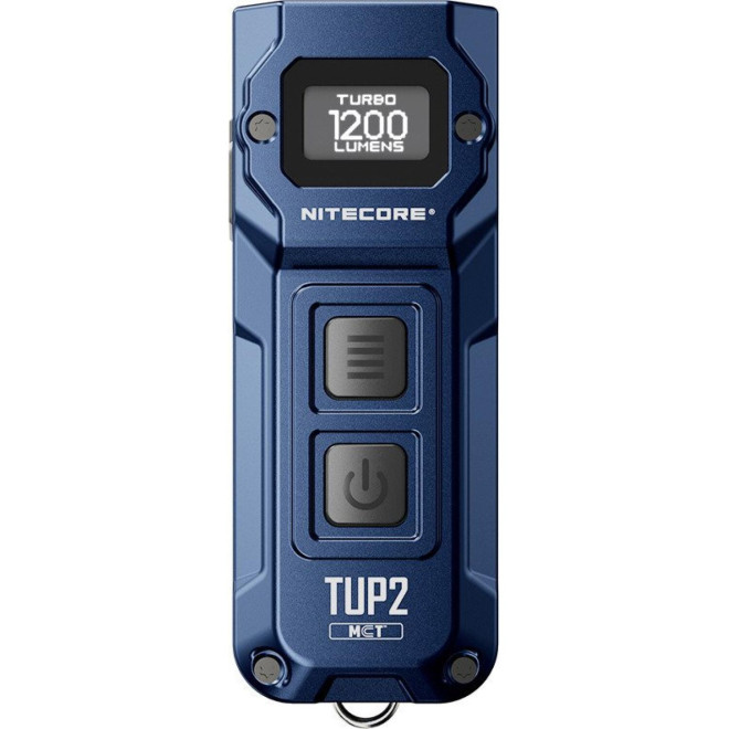 Φακός Nitecore TUP2 Μπρελόκ με Κλιπ LED MCT Ανθεκτικός Αδιάβροχος Επαναφορτιζόμενος 1200 Lumens Μπαταρία 1.300 mAh Cobalt Blue