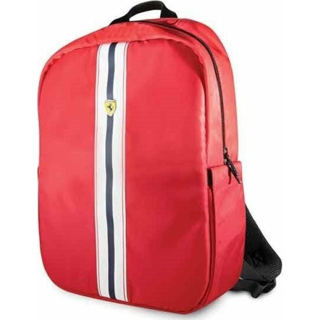 Ferrari Computer On Track Pista Backpack - Σακίδιο Πλάτης / Τσάντα Laptop 15.6" με Υποδοχή USΒ για Powerbank - Red