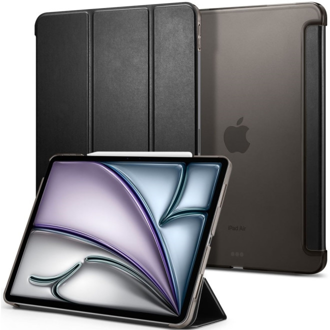 Flip Θήκη με Υποδοχή Apple Pencil - Apple iPad Air 13" 2025 / 2024 - Spigen Smart Fold - Black