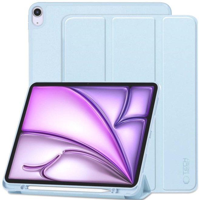 Flip Θήκη με Υποδοχή για Apple Pencil - Apple iPad Air 13" 2025 / 2024 - Tech-Protect SC Pen Smartcase - Sky Blue