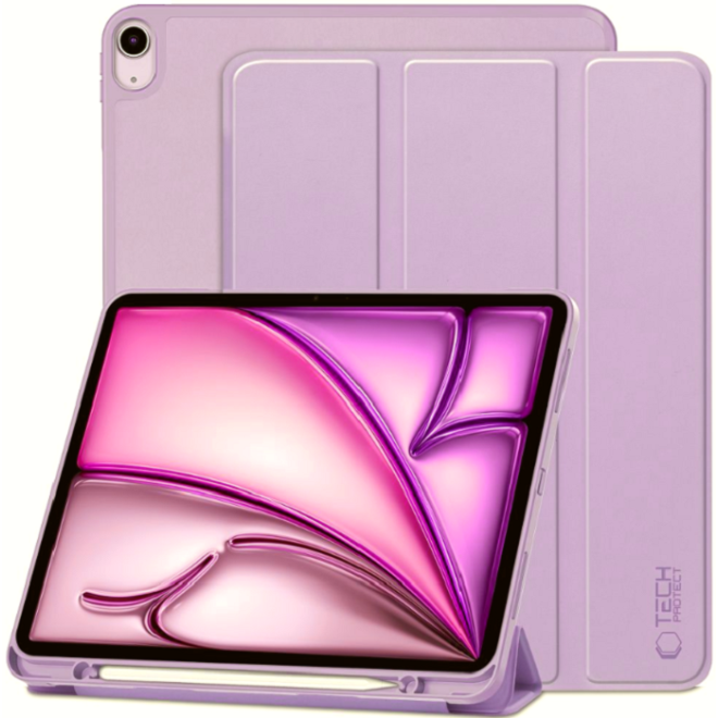 Flip Θήκη με Υποδοχή για Apple Pencil - Apple iPad Air 13" 2025 / 2024 - Tech-Protect SC Pen Smartcase - Violet