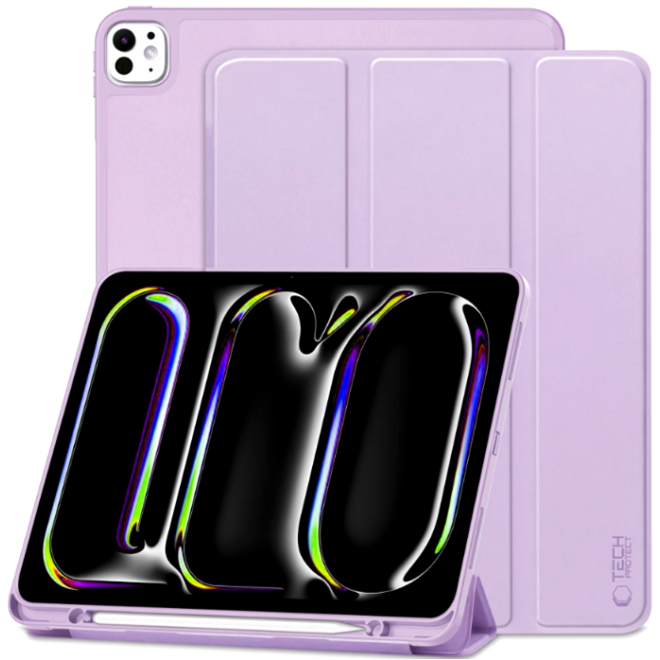 Flip Θήκη με Υποδοχή για Apple Pencil - Apple iPad Pro 13" 2024 - Tech-Protect SC Pen Smartcase - Violet