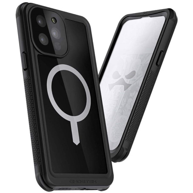 Ghostek Nautical 4 - Ανθεκτική Αδιάβροχη Θήκη MagSafe με Περιστρεφόμενο Κλιπ Ζώνης - Apple iPhone 13 Pro - Black