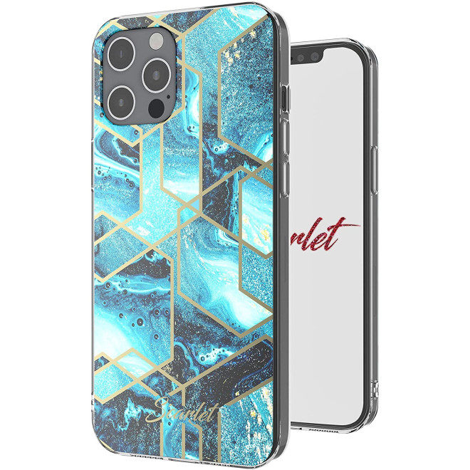 Ghostek Θήκη Stylish Scarlet Apple iPhone 12 Pro Max - Blue Waves