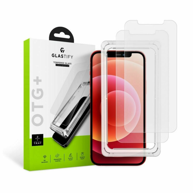 GlasTIFY OTG+ Tempered Glass - Αντιχαρακτικό Γυαλί Οθόνης Apple iPhone 12 / 12 Pro - 2 Τεμάχια