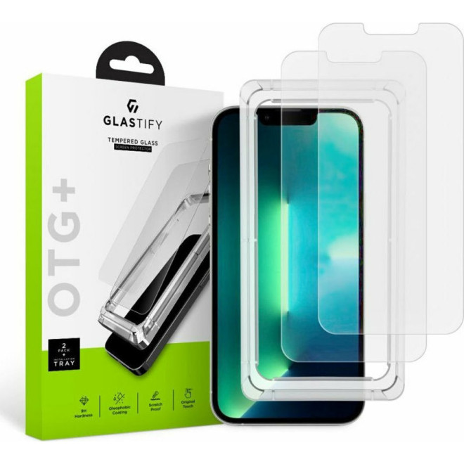 GlasTIFY OTG+ Tempered Glass - Αντιχαρακτικό Γυαλί Οθόνης Apple iPhone 14 Plus / 13 Pro Max - 2 Τεμάχια