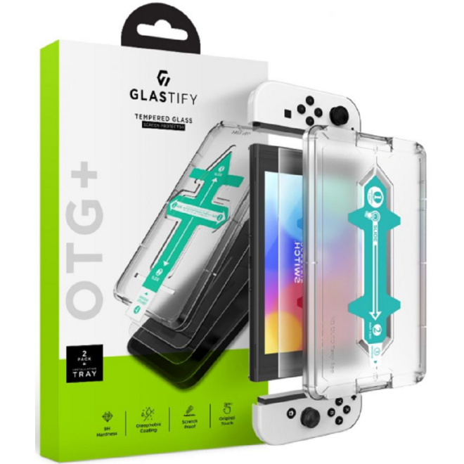GlasTIFY OTG+ Tempered Glass - Αντιχαρακτικό Γυαλί Οθόνης Nintendo Switch Oled - 2 Τεμάχια