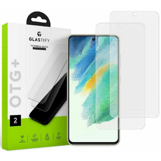 GlasTIFY OTG+ Tempered Glass - Αντιχαρακτικό Γυαλί Οθόνης Samsung Galaxy S21 FE 5G - 2 Τεμάχια