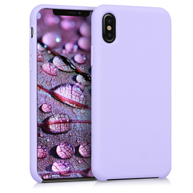 KW Θήκη Σιλικόνης Apple iPhone X - Soft Flexible Rubber Protective Cover - Lavender