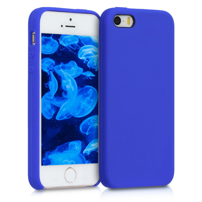 KW TPU Θήκη Σιλικόνης - Apple iPhone SE / 5 / 5S - Soft Flexible Rubber Protective Cover - Royal Blue