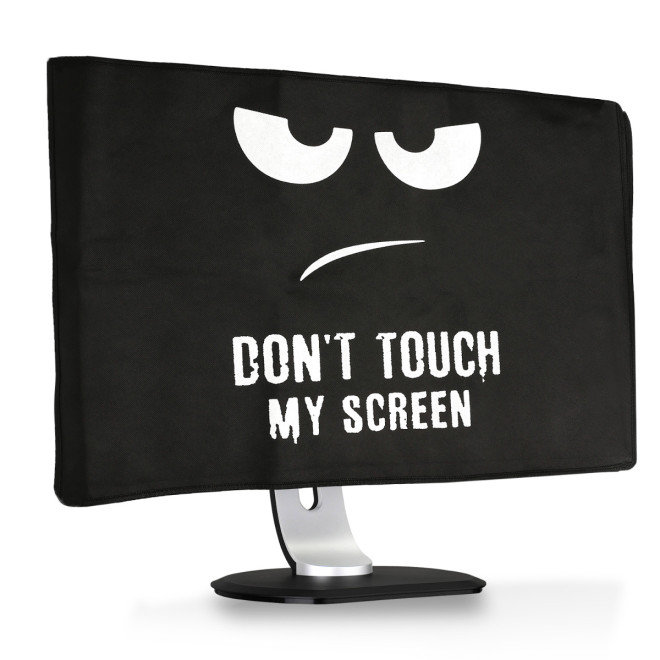 KW Κάλυμμα Οθόνης 24-26" - Don't Touch My Screen - White / Black