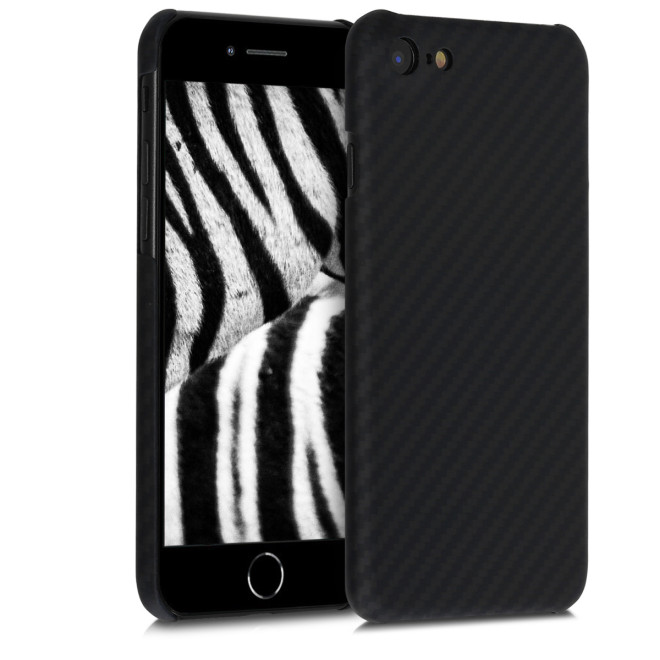 Kalibri Aramid Fiber Body - Σκληρή Θήκη Apple iPhone SE 2022 / 2020 / 8 / 7 - Black Matte