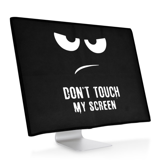 KW Κάλυμμα Οθόνης 27-28" - Don't Touch My Screen- White / Black