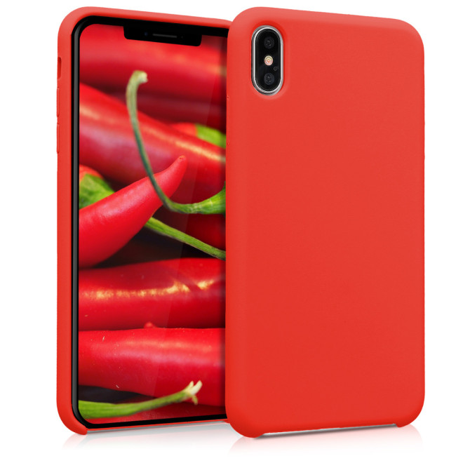 KW Soft Flexible Rubber Θήκη Σιλικόνης iPhone XS Max - Red (45909.09)