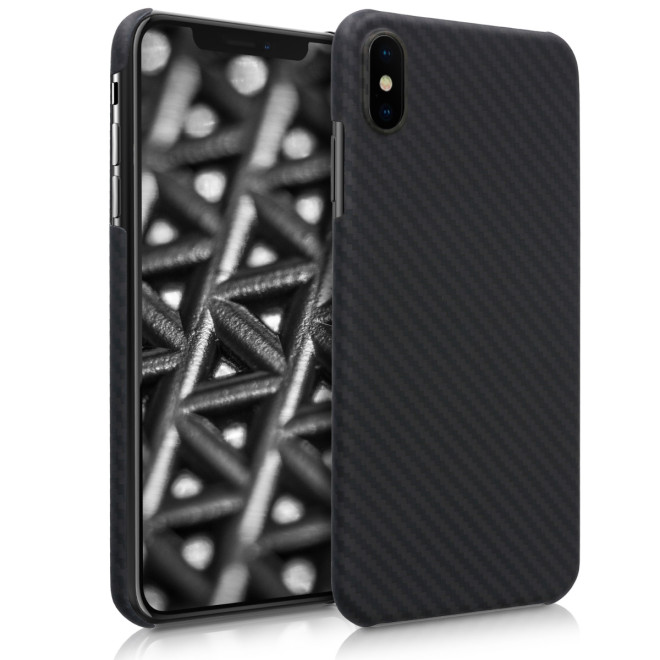 Kalibri Aramid Fiber Body - Σκληρή Θήκη iPhone XS Max - Black Matte