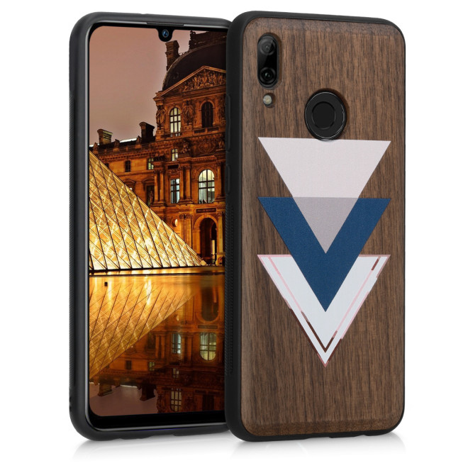 KW Σκληρή Ξύλινη Θήκη Huawei P Smart (2019) - Wood and Triangles